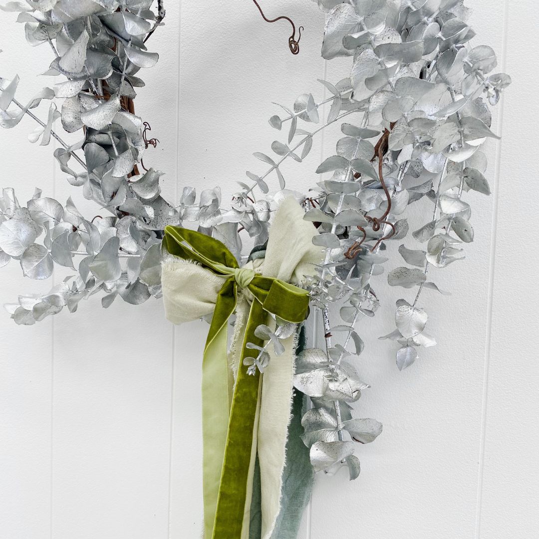 One-of-a-kind Silver Christmas Wreath