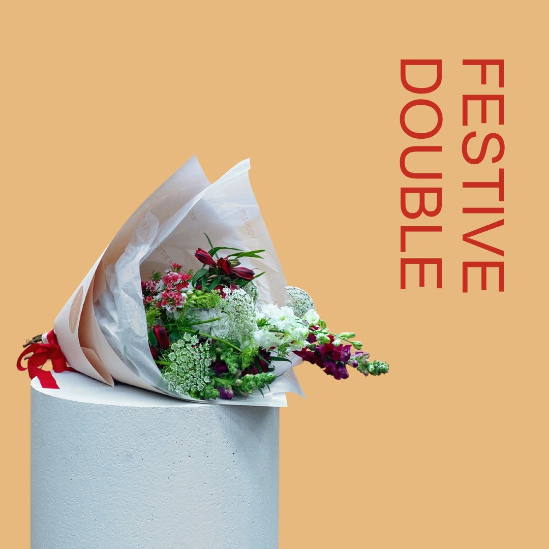 Festive Double Posy