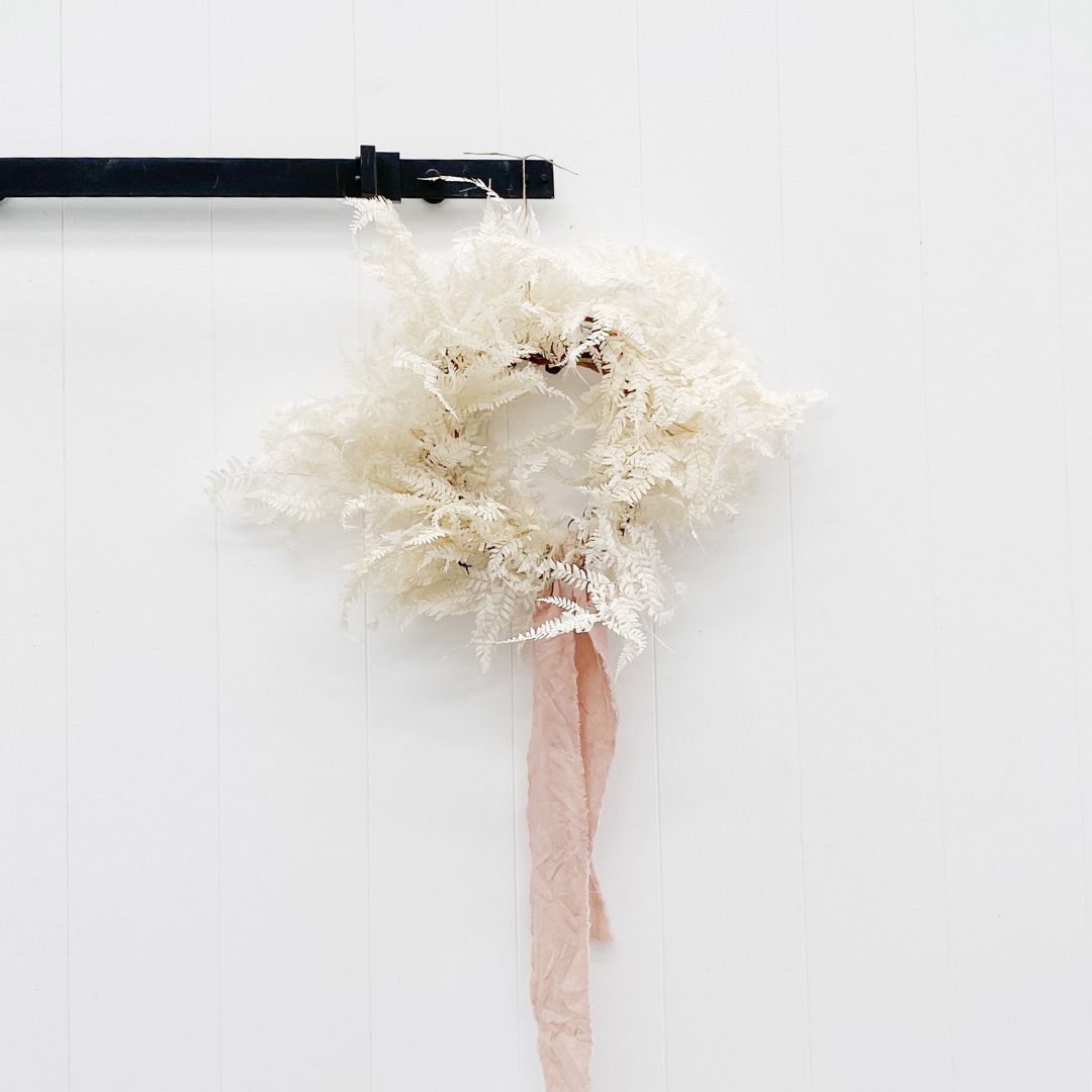 One-of-a-kind White Christmas Wreath